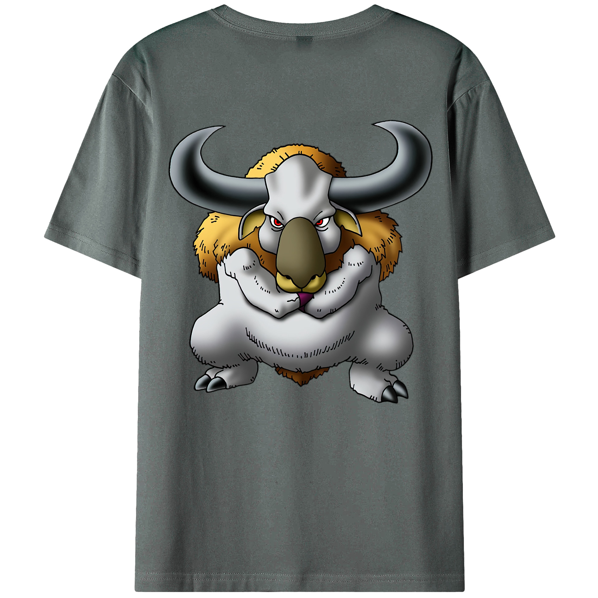 （画像用） ドラゴンクエスト Doragon Kuesuto Dragon Quest 綿100％ メンズ半袖Tシャツ（バックプリント） 通気性